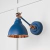 Hammered Copper Brindley Wall Light in Upstream