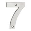 Numerals Number 7 - Satin Stainless Steel