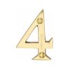 Heritage Brass Numeral 4 Face Fix 51mm (2") Satin Brass finish