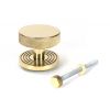 Polished Brass Brompton Centre Door Knob (Beehive)