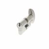AGB 5 Pin Key to Turn Euro Cylinder 30-30mm (60mm) - Satin Chrome