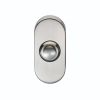 Oval Bell Push - Satin Stainless Steel