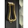 Aged Brass Slimline Art Deco Door Knocker