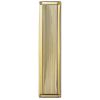 Queen Anne Finger Plate - Polished Brass