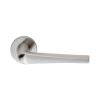 Plaza Lever On Sprung Rose - Satin Stainless Steel
