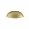 Old English Winchester Solid Brass Cabinet Cup Pull on Concealed Fix - Satin Brass