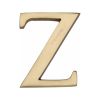 Heritage Brass Alphabet Z Pin Fix 51mm (2") Satin Brass Finish