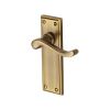 Heritage Brass Door Handle Lever Latch Edwardian Design Antique Brass finish