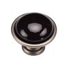 Dome Cabinet Knob 040mm Distressed Pewter finish