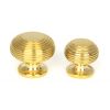 Polished Brass Beehive Cabinet Knob 40mm