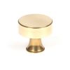 Aged Brass Scully Cabinet Knob - 38mm