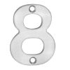 Numerals Number 8 - Satin Stainless Steel