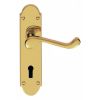 Oakley Lever On Lock Backplate - Polished Brass