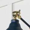 Hammered Brass Brindley Wall Light in Dusk