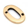 Polished Bronze Numeral 0