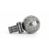 Pewter Hammered Ball Curtain Finial (pair)