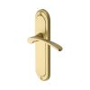 Heritage Brass Door Handle Lever Latch Ambassador Design Satin Brass Finish