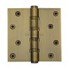 Heritage Brass Hinge Brass with Ball Bearing 4" x 4" Antique Brass finish
