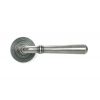 Pewter Newbury Lever on Rose Set (Beehive) - Unsprung
