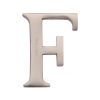 Heritage Brass Alphabet F Pin Fix 51mm (2") Satin Nickel Finish
