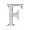 Heritage Brass Alphabet F Pin Fix 51mm (2") Satin Chrome Finish