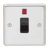 Eurolite Stainless Steel 20Amp Switch with Neon Indicator Polished Stainless Steel