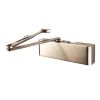 Full Cover Overhead Door Closer Variable Power 2-5  Plate - Satin Nickel Plated