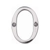 Heritage Brass Numeral 0 Face Fix 51mm (2") Polished Chrome finish