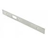 Forend Strike & Fixing Pack To Suit Din Anti Thrust Night Latch-Bright Stainless Steel-Square Forend - Bright Stainless Steel