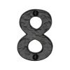 The Tudor Numeral 8 - 3" Black Iron