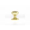 Old English Harrogate Solid Brass Mushroom Mortice Knob on Concealed Fix Rose - Polished Brass