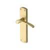 Heritage Brass Door Handle Lever Latch Diplomat Design Satin Brass finish