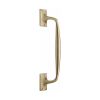 Heritage Brass Door Pull Handle Cranked Design 12" Satin Brass Finish