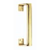 Cranked Pull Handle - Polished Brass