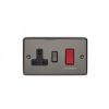 Eurolite Enhance Decorative 45Amp Switch with a socket Black Nickel