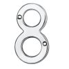 Numerals (0-9) Number 8 - Polished Chrome