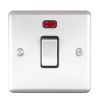Eurolite Enhance Decorative 20Amp Switch with Neon Indicator Satin Stainless Steel