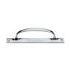 Heritage Brass Pull Handle on Plate Polished Chrome Finish