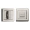 Heritage Brass Square Thumbturn & Emergency Release with stepped edge Satin Nickel finish