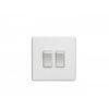 Eurolite Concealed 3mm 2 Gang Switch White