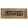 Heritage Brass Embossed Letterplate Antique Brass finish
