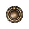 Classic Ring Pull 050mm Distressed Brass finish