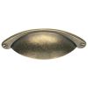 Cup Pattern Handle 64mm - Antique Brass