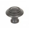 Beeswax Ringed Cabinet Knob - Small