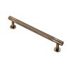 Ftd Knurled Pull Handle 160mm c/c - Antique Brass