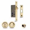 SLD Lock C/W RD Privacy Turns Polished Brass
