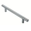 30mm Straight T Pull Handle 1000mm Centres - Satin Stainless Steel