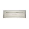 Heritage Brass Letterplate 14" x 4 1/2" Polished Nickel Finish