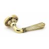 Aged Brass Hinton Lever on Rose Set