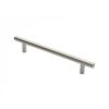 22mm Straight T Pull Handle 300mm Centres - Satin Stainless Steel